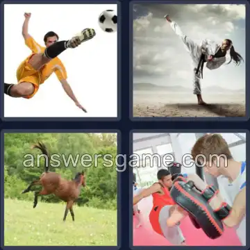 4 Fotos 1 Palabra 7 letras PATADAS