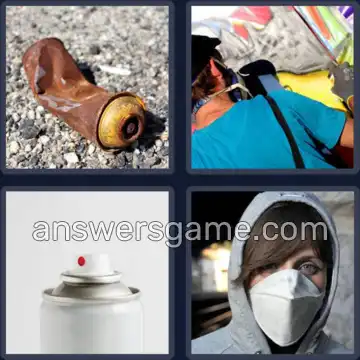 4 Fotos 1 Palabra 7 letras AEROSOL