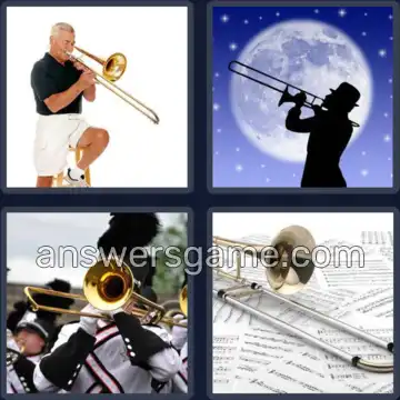 4 Fotos 1 Palabra 7 letras TROMBON