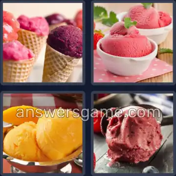 4 Fotos 1 Palabra 7 letras SORBETE