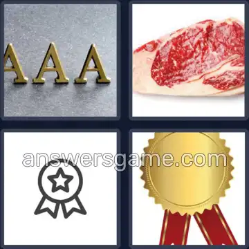 4 Fotos 1 Palabra 7 letras CALIDAD