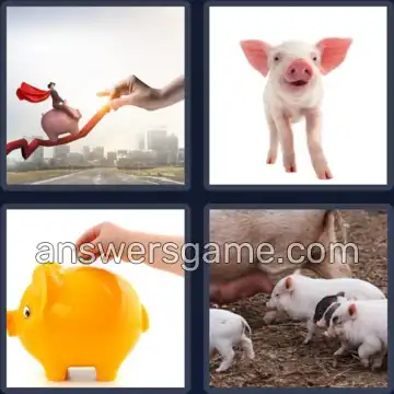 4 Fotos 1 Palabra 7 letras CERDITO