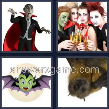 4 Fotos 1 Palabra 7 letras VAMPIRO