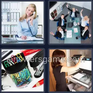 4 Fotos 1 Palabra 7 letras OFICINA