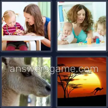 4 Fotos 1 Palabra 7 letras CANGURO