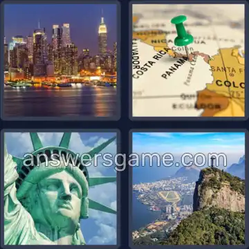 4 Fotos 1 Palabra 7 letras AMERICA