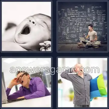 4 Fotos 1 Palabra 7 letras BOSTEZO