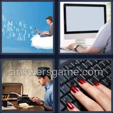 4 Fotos 1 Palabra 7 letras TECLEAR