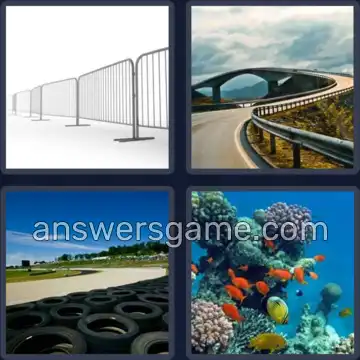 4 Fotos 1 Palabra 7 letras BARRERA