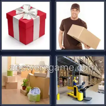 4 Fotos 1 Palabra 7 letras PAQUETE