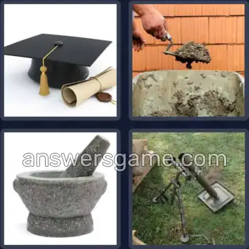 4 Fotos 1 Palabra 7 letras MORTERO