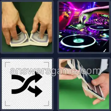 4 Fotos 1 Palabra 7 letras MEZCLAR