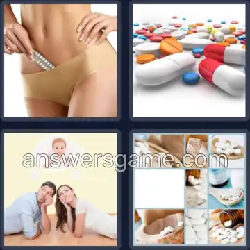 4 Fotos 1 Palabra 7 letras PILDORA