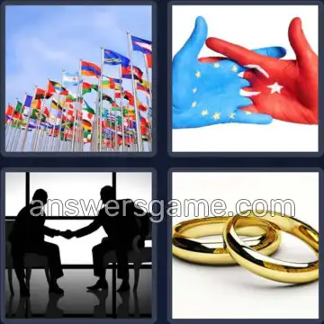 4 Fotos 1 Palabra 7 letras ALIANZA