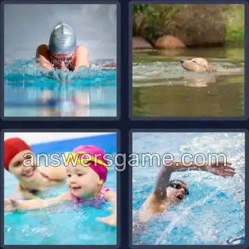 4 Fotos 1 Palabra 7 letras NADANDO