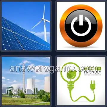 4 Fotos 1 Palabra 7 letras ENERGIA