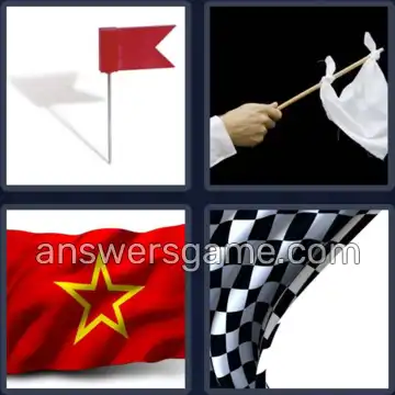 4 Fotos 1 Palabra 7 letras BANDERA