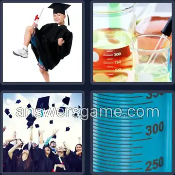 4 Fotos 1 Palabra 8 letras GRADUADO