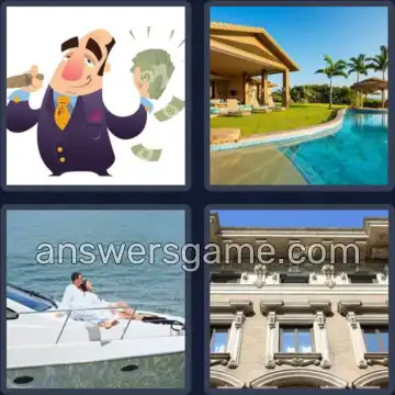 4 Fotos 1 Palabra 8 letras OPULENTO