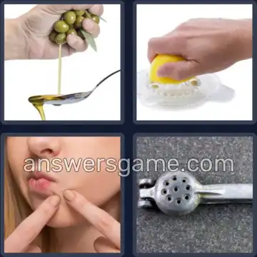 4 Fotos 1 Palabra 8 letras EXPRIMIR