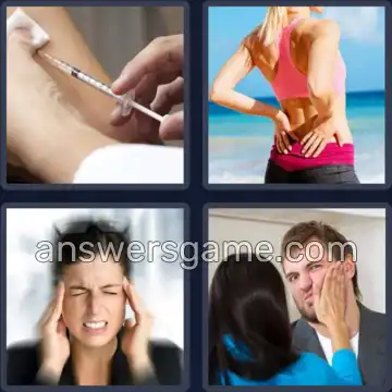 4 Fotos 1 Palabra 8 letras DOLOROSO