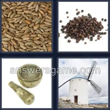 4 Fotos 1 Palabra 8 letras MOLIENDA
