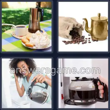 4 Fotos 1 Palabra 8 letras CAFETERA