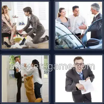 4 Fotos 1 Palabra 8 letras VENDEDOR