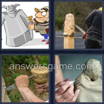 4 Fotos 1 Palabra 8 letras ESCULPIR