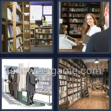 4 Fotos 1 Palabra 8 letras LIBRERIA