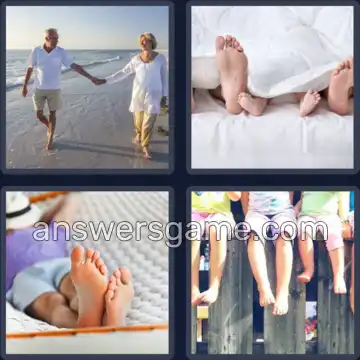 4 Fotos 1 Palabra 8 letras DESCALZO