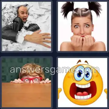 4 Fotos 1 Palabra 8 letras ASUSTADO