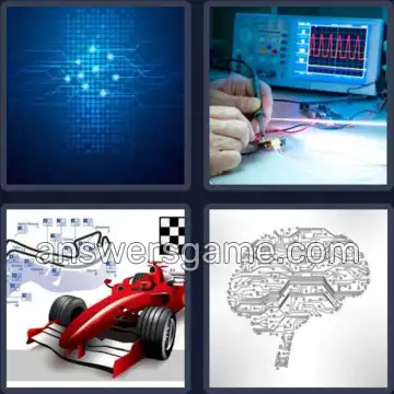 4 Fotos 1 Palabra 8 letras CIRCUITO