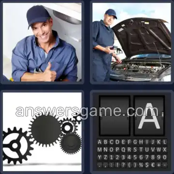 4 Fotos 1 Palabra 8 letras MECANICO