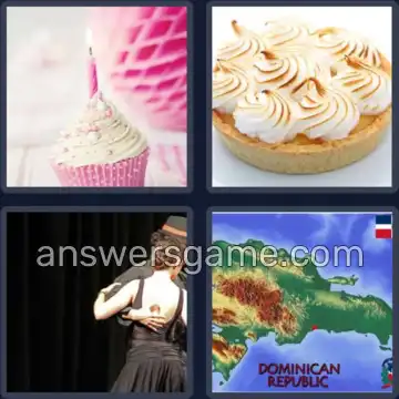 4 Fotos 1 Palabra 8 letras MERENGUE