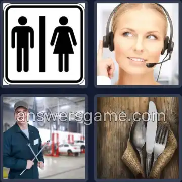 4 Fotos 1 Palabra 8 letras SERVICIO