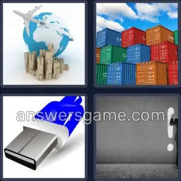 4 Fotos 1 Palabra 8 letras IMPORTAR