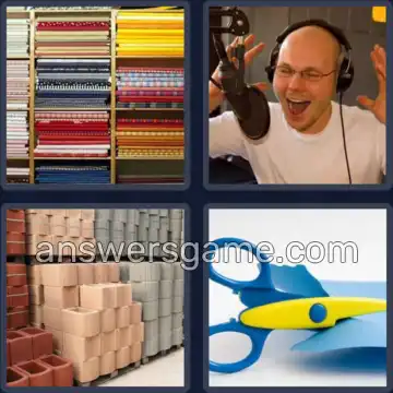 4 Fotos 1 Palabra 8 letras MATERIAL