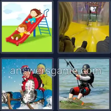 4 Fotos 1 Palabra 8 letras DESLIZAR