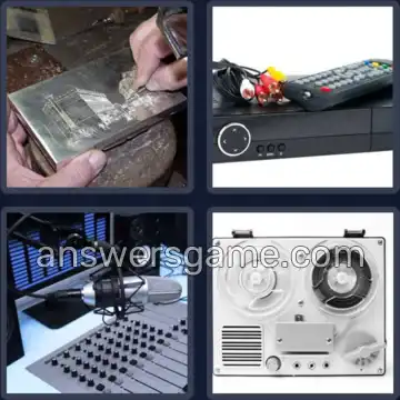 4 Fotos 1 Palabra 8 letras GRABADOR