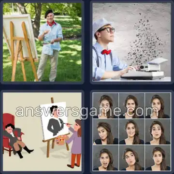 4 Fotos 1 Palabra 8 letras RETRATAR