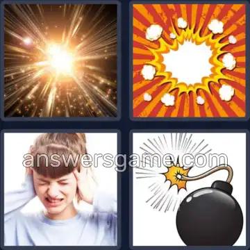 4 Fotos 1 Palabra 8 letras ESTALLAR