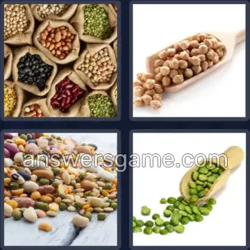 4 Fotos 1 Palabra 9 letras LEGUMBRES