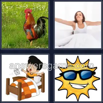 4 Fotos 1 Palabra 9 letras DESPIERTO