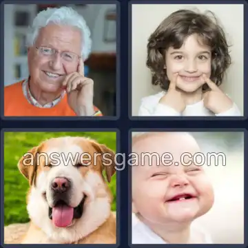 4 Fotos 1 Palabra 9 letras SONRIENTE