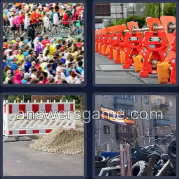 4 Fotos 1 Palabra 9 letras BARRICADA