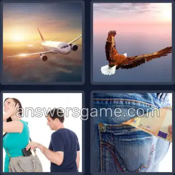 4 Images 1 Mot 3 lettres VOL