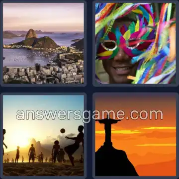 4 Images 1 Mot 3 lettres RIO