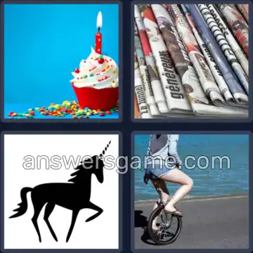 4 Images 1 Mot 3 lettres UNE