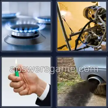 4 Images 1 Mot 3 lettres GAZ